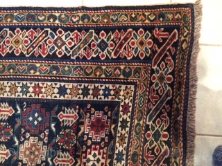 This is an antique caucasian Chi Chi rug that is from circa late 19th century to turn of the 20th century. The rug has been fully restored and is ready to decorate  ...