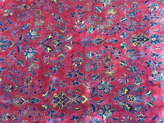  Manchester Kashan. Excellent wool quality and in great condition for its age. No rips, slits, holes and has very good pile. A few small old repairs. This rug has a true  ...