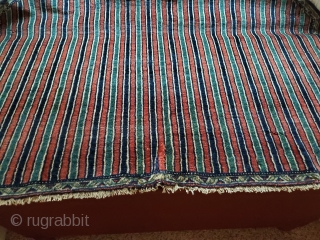 Kurd piled jajim saddle cover
Fine Turkmen type weave few nicks but overall very nice, wool quality is excellent
The kurd horses were larger
 Ca.Either side of 1900
44x36. Free ship in the US
  