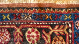 Caucasian Rug
4.02 x 8.52 ft (123 x 260 cm)
Approximately 80 years old. Quite large in size. In pretty good condition but with some color fading and deformation.
      