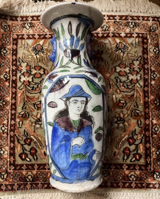 Qajar Vase  1850-60
28cm                             
