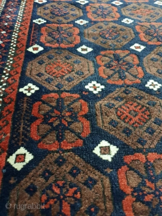 Antique baluch (Jan beigi) rug
In excellent condition  , circa 1920
Colors are vivid, edges are goat hair
Endings are originally  mended            