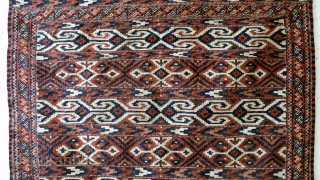 Yomuth kilim early 20th century. Mint condition. 235 x 115 Cm. 
Ak- gas and ak-nagys                  