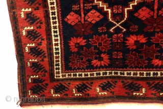 mid 20th century Yagdcibedir, west Anatolia. 
Full pile, wool on wool, warp and weft white wool. 
No bleeding, clean, in good condition. 
Deep gloss. 
        