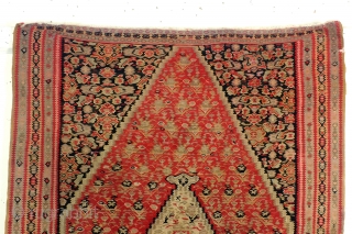 Fine Antique Senneh, Sanandaj, 19th century, 
120 x 190 cm. 4 ft, x 6 ft. 4 inch. 

One tiny tar in the top border, one side has fresh colors the other side  ...