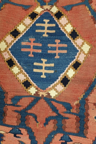 Kilim Bidjar, 170 x 110 Cm. 
Koerdish, Senneh/Bidjar. 
See Moussault, page 32. 
                    