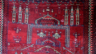 prayer rug, afghan, 100 x 128 Cm.                          