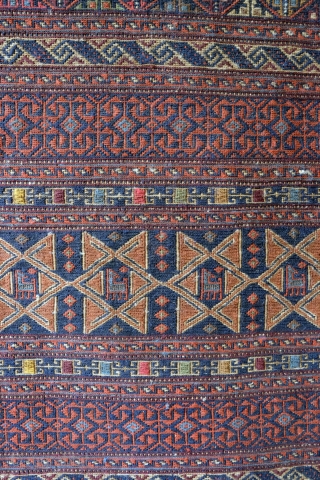 Afshar, 225 x 125 Cm's. Clean, just washed. Good condituion. 
1200                      