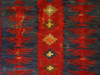 Sarkoy kilim.
Balkan, probably Bulgaria. 
200 x 100 Cm. 
1870 - 1885 
                     