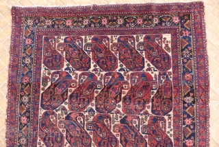 .Afshar rug, Mother and child Boteh design, 6.2ft x 4.8ft. (186 x 148 CM.) Around 1910
                 