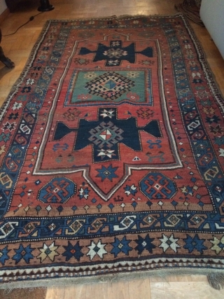 Caucasian, All natural dyes, in good condition 
Size: 150 x 240 cm                     