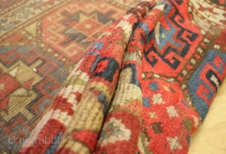 Kazak rug 236 x 102, very colorful and in good condition                      