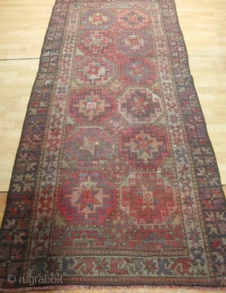 Kazak rug 236 x 102, very colorful and in good condition                      