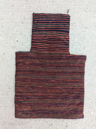 A Dynamic Kurd Saltbag of the highest quality,circa 1910 or earlier, with a great range of colors, excellent condition,size 2 by 1'2"           