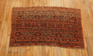 Turkoman or Ersari. 3'3''x5'.  Super cool.  Scattered low areas.                      