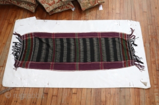Antique Tobo Batak Indonesia Weaving.  Nice graphic.  Measure 2'x5'                      