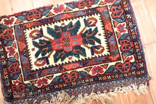 Antique Afshar 10''x1'3''.  As is condition                          