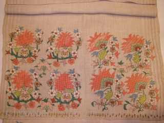 Ottoman Towel ( Peshkeer ) wonderful colours and excellent condition Circa 1870 or 1880                   