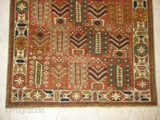 Antique Caucasian Shirvan wonderful colours and excellent condition all orginal size:1,90 X 1,17 cm ( 3''8 X 6''2 foot ) Circa 1900           