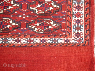 Antique  Tekke Chuval  wonderful colours and excellent condition all colours are vegetable dye very fine work  and very nice pile  all  orginal  size:1,20 X 0,75 cm  ...