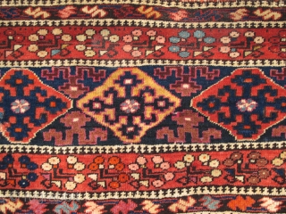Kurdish panel, Circa 1900, Good condition, Great colors, Not restored, Size: 113 x 48 cm. 44.5" x 19" inch.              