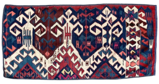 Anatolian Kilim  Size: 178 cms x 80 cms (33 ins x 70 ins).                    ...