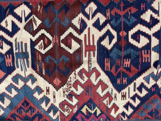 Anatolian Kilim  Size: 178 cms x 80 cms (33 ins x 70 ins).                    ...