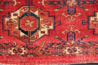 Tekke 6 Gul torba, super fine, with great colour. 1'7" x 4'0" / 49cm x 122cm. In full pile, a couple of small holes etc.        