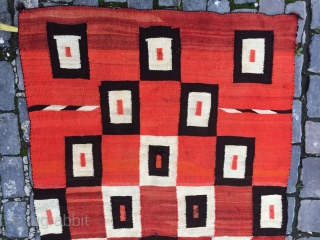 Navajo blanket / rug with great design 40 inches x 72 inches.                     