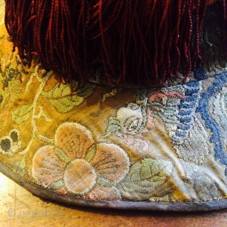 Yuan / Ming ( 14th Century ) hat. For a Tibetan official :                    