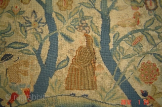 Antique Needlework/pictural
size:58cmx47cm
Wool/erly 17century
Pazyryk antique Amsterdam                            