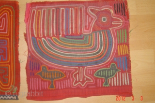 2nd half of the 20th century Panamanian textile
4x 35cmx35cm
Pazyryk Antique Amsterdam                      