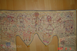 20e century indian embroidery textile
83cmx70cm
Pazyryk antique Amsterdam                          