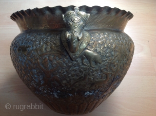 Antique Indian bowl
26cm diameter x21 h                           