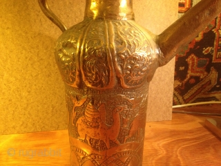 Persian? Ewer/aftabe
32cm H                              