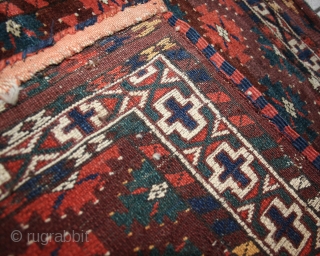 Antique Turkmen Yomut Group Okbash, size: 58x75cm                          