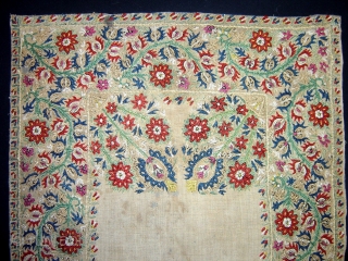 Small Epirus Embroidery, Greece- Ottoman period, from 17th Century with superb colors in good condition and complete in size 50x34cm             