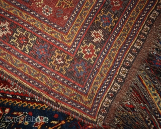 Persian Gashgai, fantastic colors, great design, 215x151cm                          