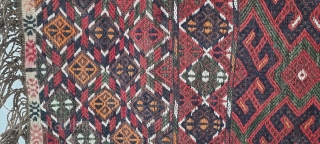 Turkmen kilim, handmade by the Yomut tribe, 200*390 cm, in good condition                     