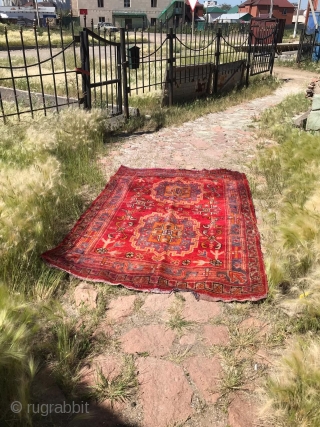 Сarpet Uyghur: Hotan or Kashgar, the pile is well preserved, 1930-40, 230 Х 120.                   