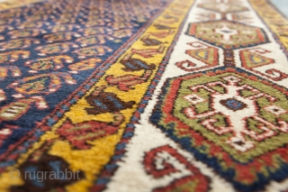 Decorative antique Bakhtiari runner 503x100cm. In good condition. 

More Info: https://sharafiandco.com/product/antique-bakhtiar-runner-503x100cm/
                      