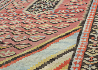 Antique Bijar Kilim in very good condition 310x135cm Circa 1920

More info: https://sharafiandco.com/product/antique-bijar-kilim-310x135cm/
                     