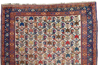 A decorative Afshar rug from the tribes of South Iran 187x150cm.Late 19th Century. Reduced to CLEAR 

More info: https://sharafiandco.com/product/antique-afshar-rug-187x150cm/ 

Price is plus VAT if within the UK and plus shipping.
   