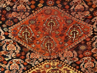 Pretty fabulous south Persian small rug. Great Wall hanging.  Early piece.                     