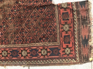 Baluch rug fragment ( where is bob Kent when you need ‘I’m)                     