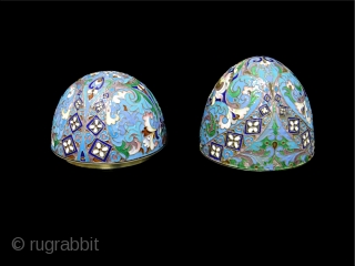 A RUSSIAN SILVER ENAMEL EGG 

                           