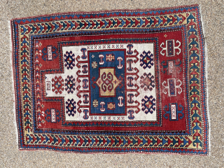 Circa 1880 Fachralo Kazak Prayer Rug. Original Condition.
All enquiries siezbazaar@gmail.com                       