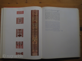 Book: Rare Farsi edition of Bogolyubov, A. A. Thompson, Jon (ed.): Carpets of Central Asia, 1976. 

Persian edition of this famous publication with quite larger colour and black/white plates in considerable better  ...