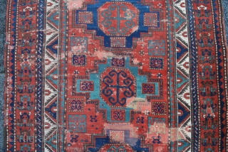 Antique Kazak rug Goyche Göyçe Sewan azerbaijan Novo-Bayazetskiy uyezd  Ново Баязетский Уезд
size 
                   