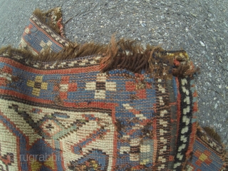 Eagle Prayer Rug white ground Field Fragment ca.1850 white ground
Region Genge 
size 147cm x 64-67 cm
warp : 4 ply brown 
mid 19th century 
Елизаветполь 
Azerbaijan        